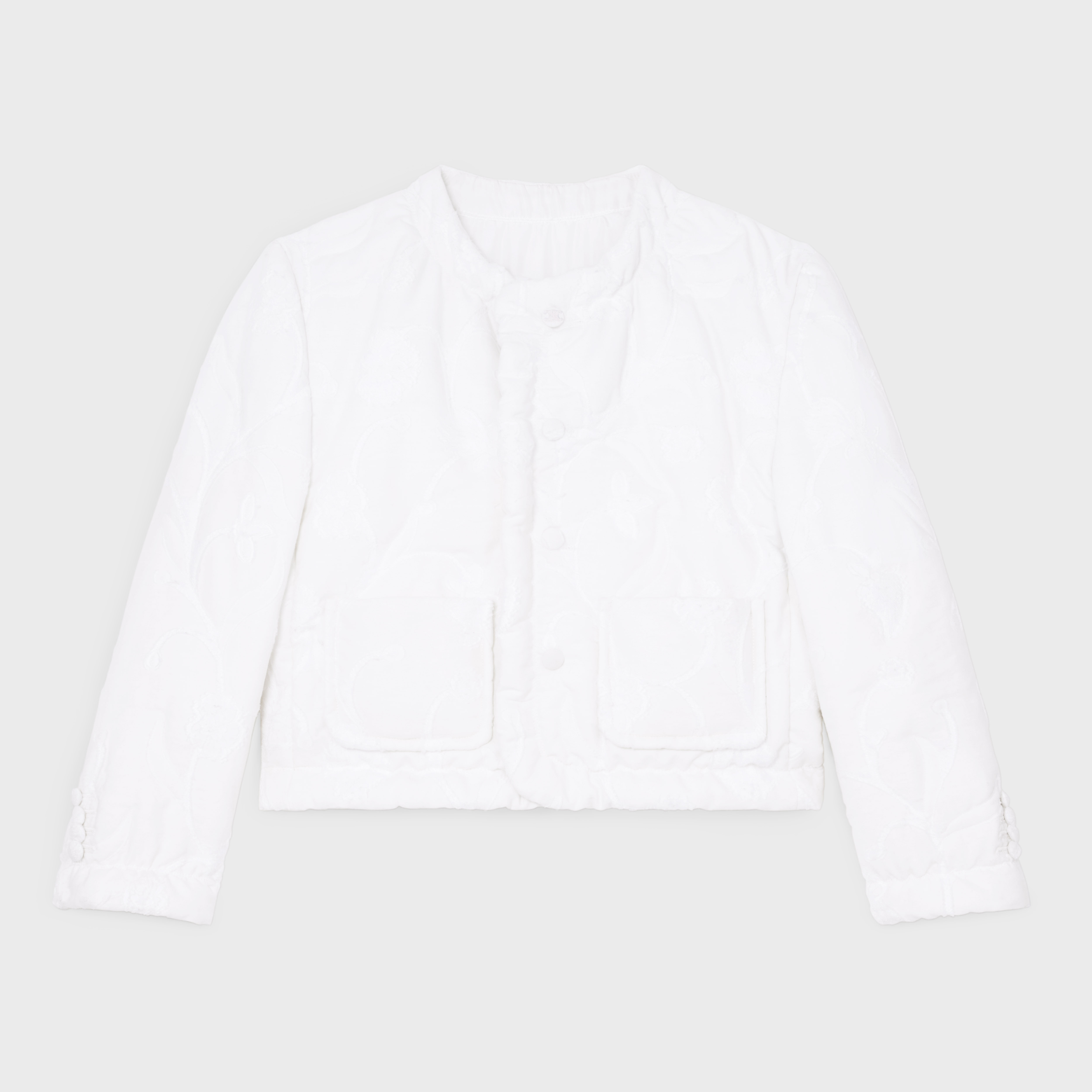 jacket IN flower quilting - WHITE | CELINE